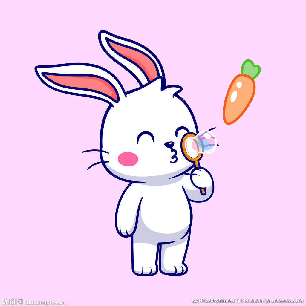治愈系小萌神！动漫小白兔跃然纸上🐰✨
